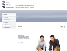 Tablet Screenshot of kanzlei-wrh.de
